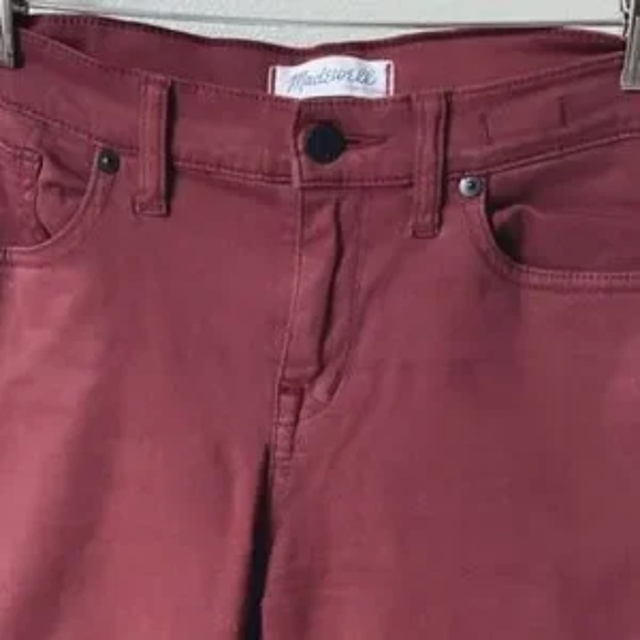 Madewell High Rise Deep Plum Skinny Jeans Size 27 - Picture 6 of 7